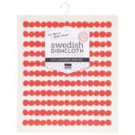 Linge suédois pois rouges. D’autres linges suédois sont disponible à la boutique d’articles de cuisine Couleur Bonheur de Lac-Mégantic